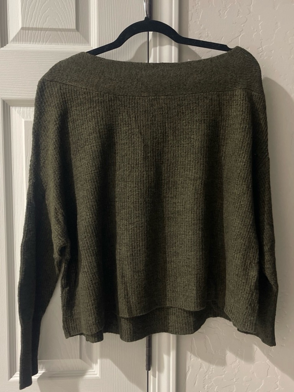 Free People Olive Scoop Neck Knit Sweater